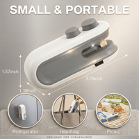 2-in-1 Mini Heat Sealer & Cutter – USB Rechargeable Food Bag Sealer