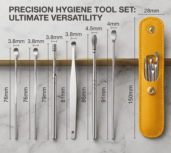 EarCare Pro Kit – 6 Pcs Ear Cleaning & Wax Removal Tool Set | Reusable Ear Care Tools