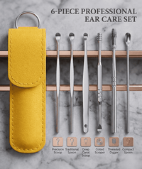 EarCare Pro Kit – 6 Pcs Ear Cleaning & Wax Removal Tool Set | Reusable Ear Care Tools