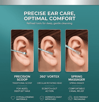 EarCare Pro Kit – 6 Pcs Ear Cleaning & Wax Removal Tool Set | Reusable Ear Care Tools