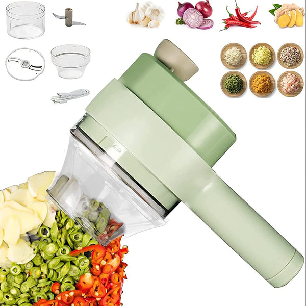 Electric Handheld Vegetable Cutter & Slicer | Multifunctional Food Chopper