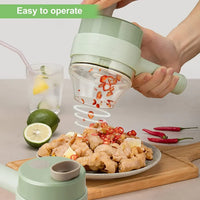 Electric Handheld Vegetable Cutter & Slicer | Multifunctional Food Chopper