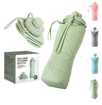 Silicone Folding Bottle 600ML | Foldable Travel Bottle | Collapsible Design