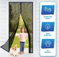 Magnetic Mosquito Mesh Door Net | Automatic Closing Insect Screen for Home