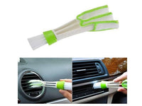 2-in-1 Car AC Vent Cleaning Brush | Microfiber Detailing & Dusting Tool