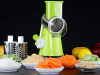 Manual Vegetable Drum Cutter & Slicer | Multifunctional Round Kitchen Gadget