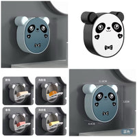 Wall-Mounted Panda Soap Dish Holder | Punch-Free Plastic Soap Box for Bathroom and kitchen