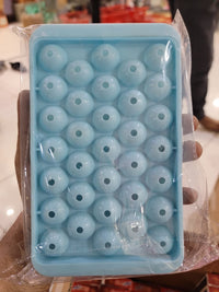 Round Ice Cube Tray & Sphere Ice Ball Maker | Mini Ice Mold with Container
