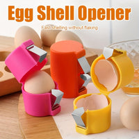 Stainless Steel Egg Shell Opener & Cutter | Portable Boiled Egg Topper Tool