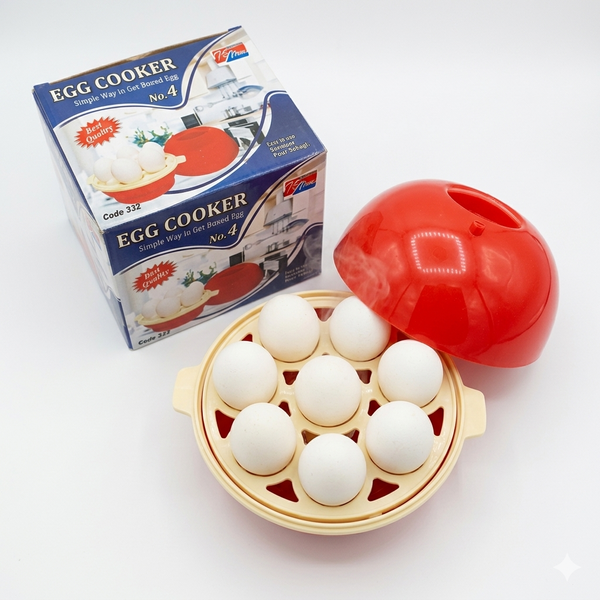 Electric Egg Boiler & Vegetable Steamer | Automatic Shut-Off Rapid Cooker
