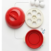 Electric Egg Boiler & Vegetable Steamer | Automatic Shut-Off Rapid Cooker